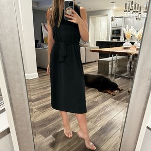 Banana Republic Black Sleeveless Tie Dress